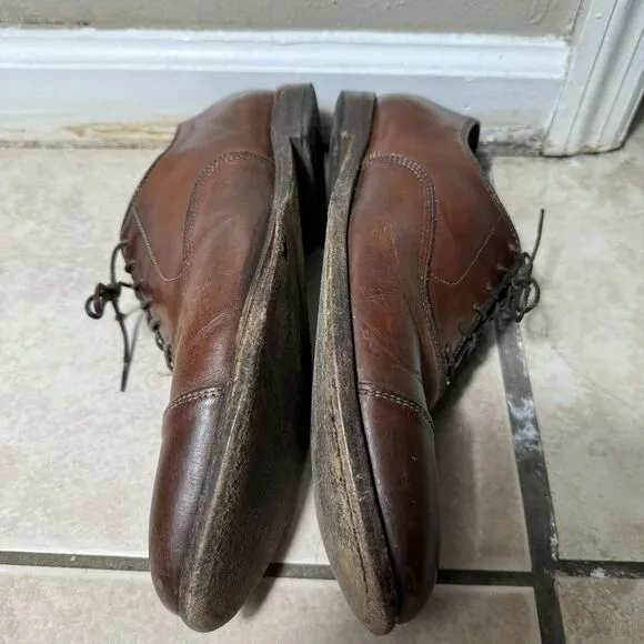 Allen Edmonds &quot;Park Avenue&quot; Men's 11.5 C Dark Chili Cap-Toe Oxfords Shoes