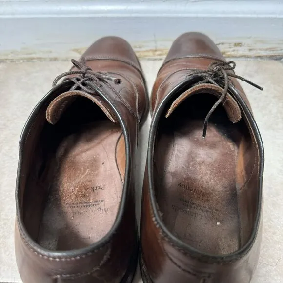 Allen Edmonds &quot;Park Avenue&quot; Men's 11.5 C Dark Chili Cap-Toe Oxfords Shoes