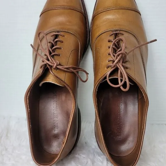Allen Edmonds &quot;Park Avenue&quot; Men's Shoes Size 11.5 D Cap Toe Oxfords Walnut