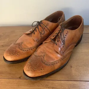 Allen Edmonds Ashland Wingtip Oxfords Mens 12 D Brown Dress Shoes