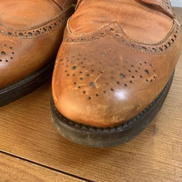 Allen Edmonds Ashland Wingtip Oxfords Mens 12 D Brown Dress Shoes
