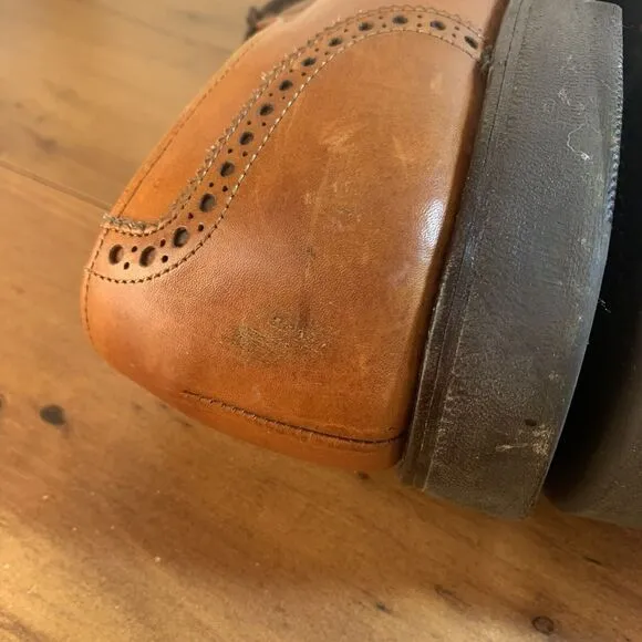 Allen Edmonds Ashland Wingtip Oxfords Mens 12 D Brown Dress Shoes
