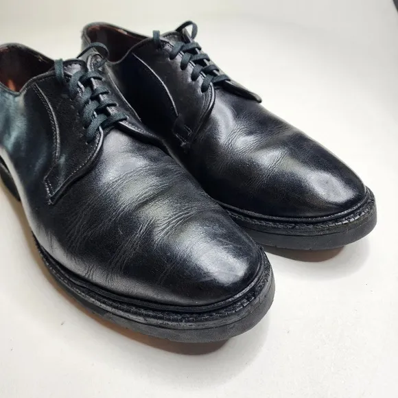 Allen Edmonds Badlands Black Leather Plain Toe Oxfords Size 11.5 3E Goodyear