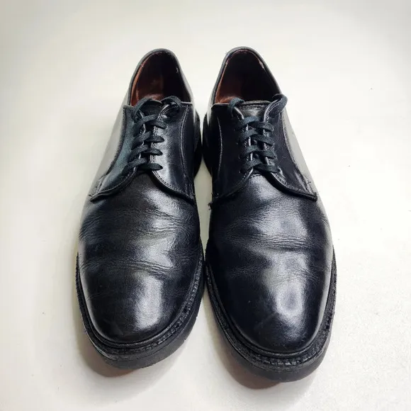 Allen Edmonds Badlands Black Leather Plain Toe Oxfords Size 11.5 3E Goodyear