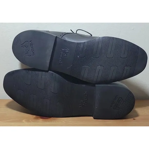 Allen Edmonds Benton Oxfords Black Calf Cap Toe Vibram Sole Men's Sz 11.5 B EUC‎