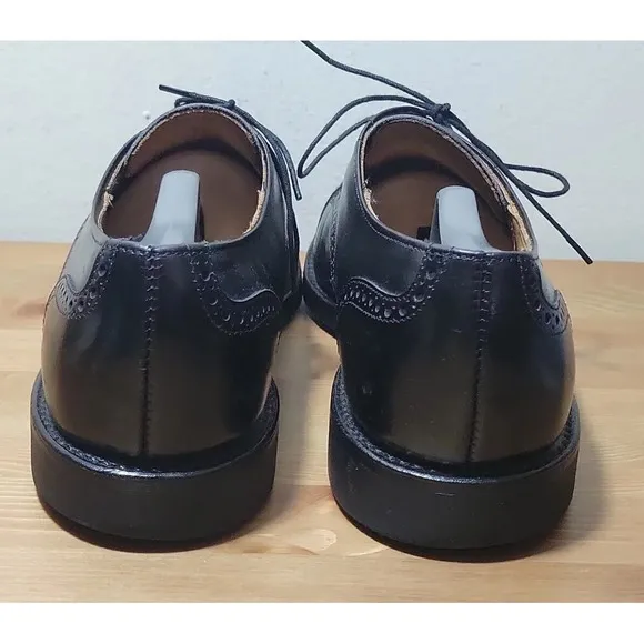 Allen Edmonds Benton Oxfords Black Calf Cap Toe Vibram Sole Men's Sz 11.5 B EUC‎