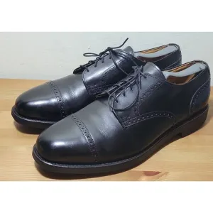 Allen Edmonds Benton Oxfords Black Calf Cap Toe Vibram Sole Men's Sz 11.5 B EUC‎
