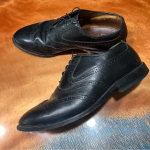 Allen Edmonds Birmingham Black Leather Wingtip Oxfords size 10