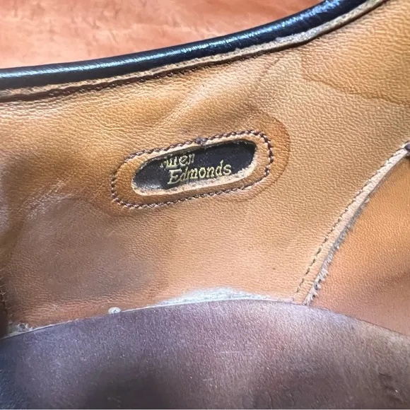 Allen Edmonds Birmingham Black Leather Wingtip Oxfords size 10