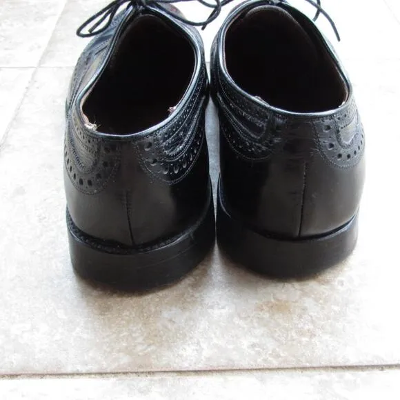 Allen Edmonds Black Leather Wingtip Oxfords 11.5 C