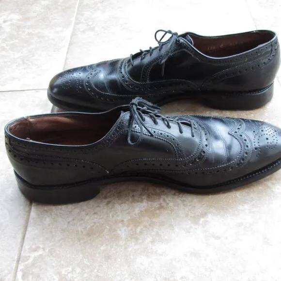 Allen Edmonds Black Leather Wingtip Oxfords 11.5 C