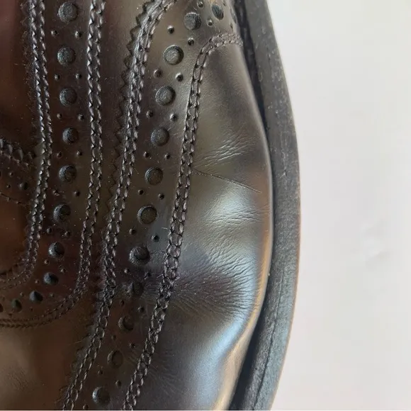 Allen Edmonds Black Oxfords ‘McAllister’ Wingtip Leather Dress Shoes Men’s Sz 9