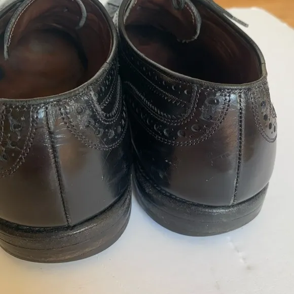 Allen Edmonds Black Oxfords ‘McAllister’ Wingtip Leather Dress Shoes Men’s Sz 9