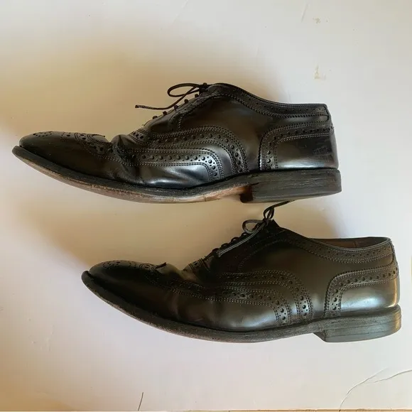 Allen Edmonds Black Oxfords ‘McAllister’ Wingtip Leather Dress Shoes Men’s Sz 9