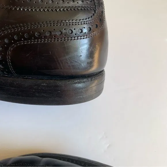 Allen Edmonds Black Oxfords ‘McAllister’ Wingtip Leather Dress Shoes Men’s Sz 9