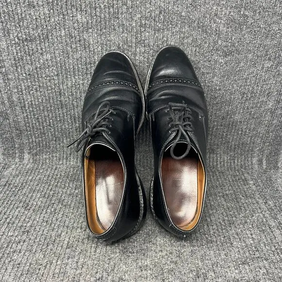 Allen Edmonds Boulevard Cap Toe Leather Oxfords Dress Shoes Black Men’s 9 3E