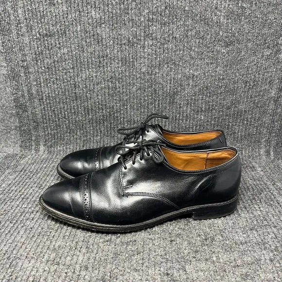 Allen Edmonds Boulevard Cap Toe Leather Oxfords Dress Shoes Black Men’s 9 3E