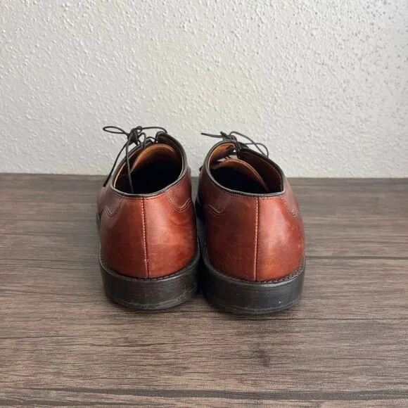 Allen Edmonds Bradley Split Toe Oxfords Dress Shoes Brown Leather Mens Size 11 D