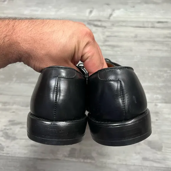 Allen Edmonds Byron Black Cap-Toe Oxfords Dress Shoes 9 D
