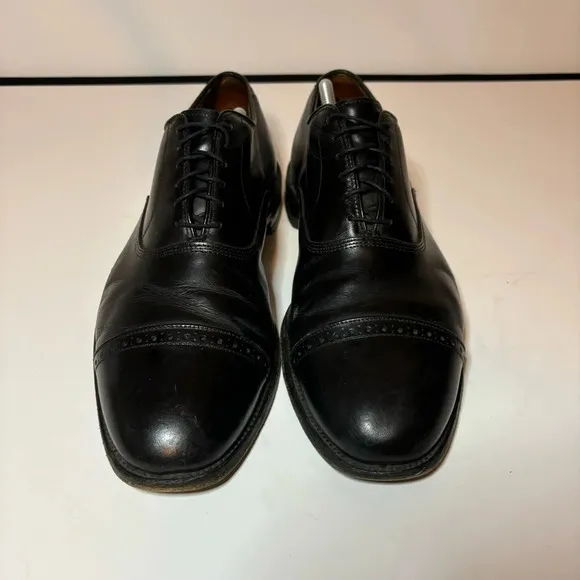 Allen Edmonds Byron Black Leather Lace Up Cap Toe Oxfords Shoes Men’s Sz 12 E