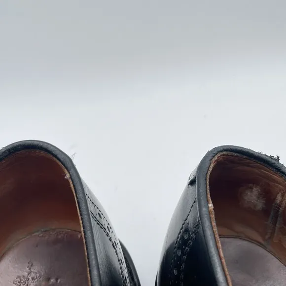 Allen Edmonds Chester Wingtip‎ Brogue Oxfords Black Mens Dress Shoes Size 9.5 D