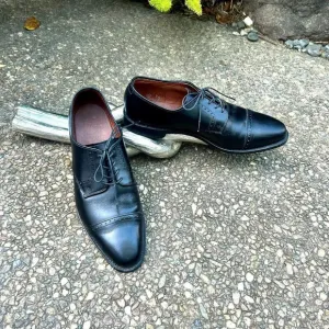 Allen Edmonds Clifton Black Cap Toe Lace Up Dress Oxfords Size 11D