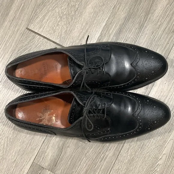 Allen Edmonds Concord Wingtip Black Leather Oxfords size 13B