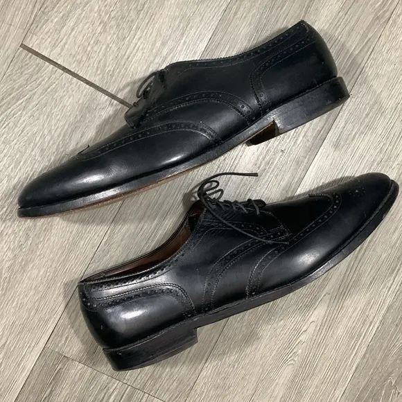 Allen Edmonds Concord Wingtip Black Leather Oxfords size 13B