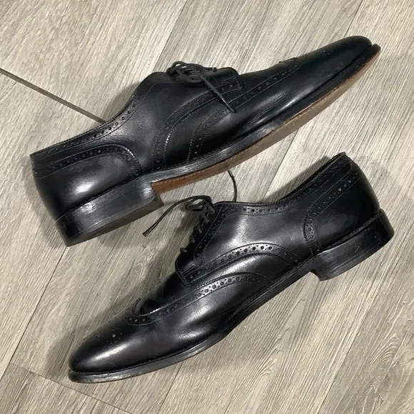 Allen Edmonds Concord Wingtip Black Leather Oxfords size 13B