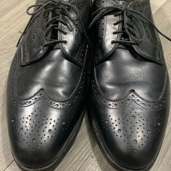 Allen Edmonds Concord Wingtip Black Leather Oxfords size 13B
