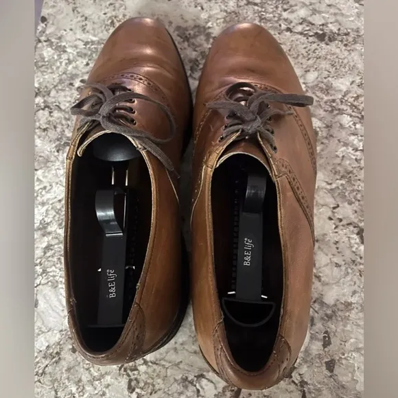 Allen Edmonds Corporate‎ Casuals Oxfords Leather Shoes Cap Toe Size 9.5D