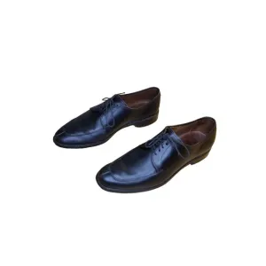 Allen Edmonds Delray Oxfords Men Size 9.5C Black Leather Split Toe Dress Shoes