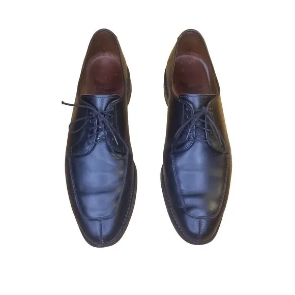 Allen Edmonds Delray Oxfords Men Size 9.5C Black Leather Split Toe Dress Shoes