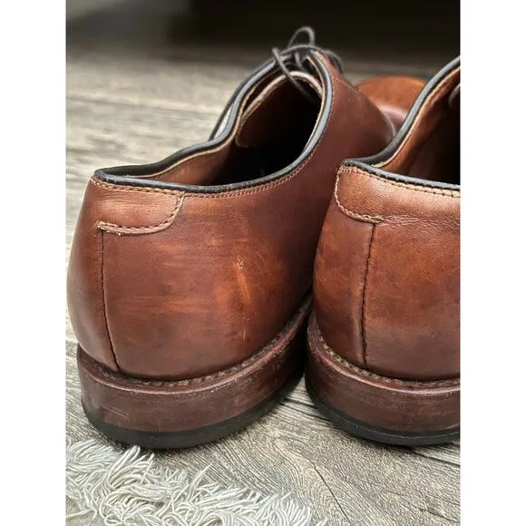 Allen Edmonds Dryden Brown Perforated Cap Toe Brogue Oxfords Dress Shoes Size 11