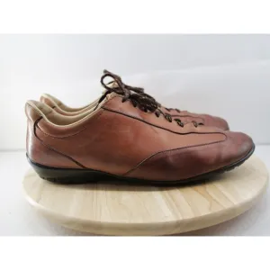 Allen Edmonds Evans Wingtip Sneaker Oxfords Mens Size 15 Brown Leather Vintage