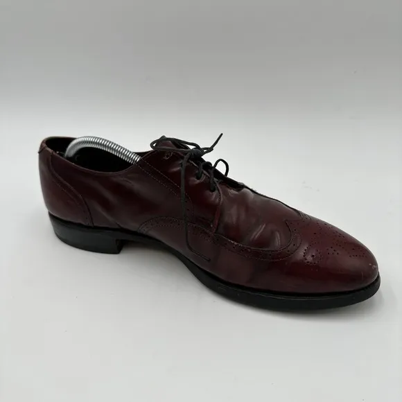 Allen Edmonds Kingswood Wingtip Oxfords Dress Shoes 2977 Burgundy 11 D
