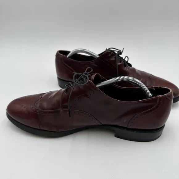 Allen Edmonds Kingswood Wingtip Oxfords Dress Shoes 2977 Burgundy 11 D