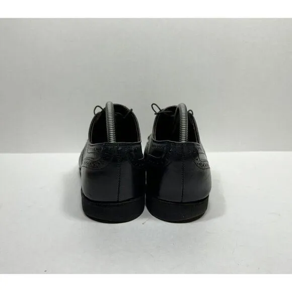 Allen Edmonds Lombard Dress Shoes Mens Size 8 E Black Wingtip Derby Oxfords