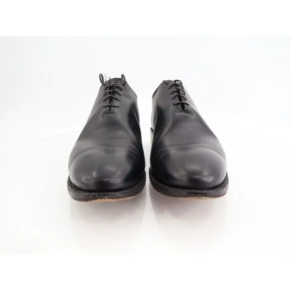 Allen Edmonds Maclennan Black Leather Dress Oxfords Plain Toe Lace Up Size 11B