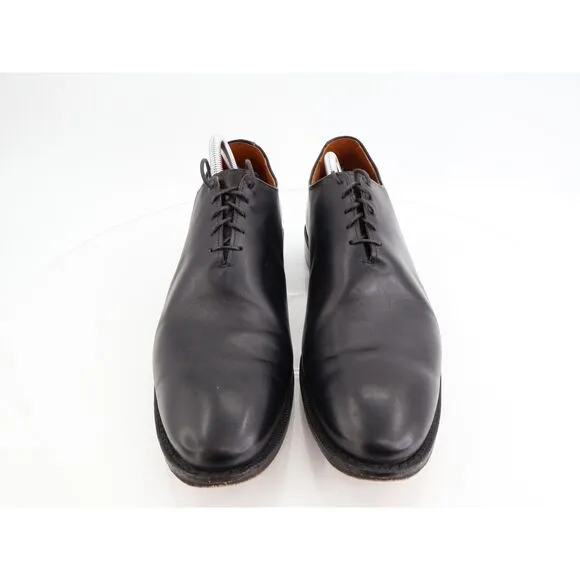 Allen Edmonds Maclennan Black Leather Dress Oxfords Plain Toe Lace Up Size 11B
