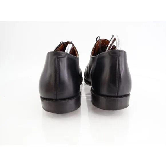 Allen Edmonds Maclennan Black Leather Dress Oxfords Plain Toe Lace Up Size 11B