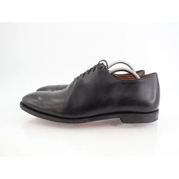 Allen Edmonds Maclennan Black Leather Dress Oxfords Plain Toe Lace Up Size 11B
