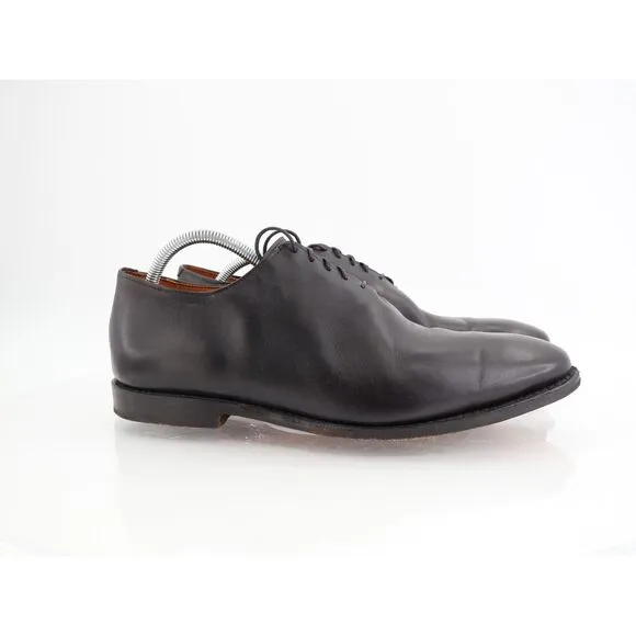 Allen Edmonds Maclennan Black Leather Dress Oxfords Plain Toe Lace Up Size 11B