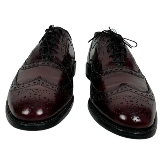 Allen Edmonds  MCALLISTER Mens 11 A Wingtip Oxfords Brown Red Made In USA