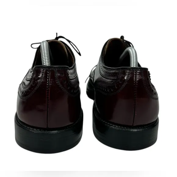 Allen Edmonds  MCALLISTER Mens 11 A Wingtip Oxfords Brown Red Made In USA
