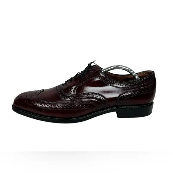 Allen Edmonds  MCALLISTER Mens 11 A Wingtip Oxfords Brown Red Made In USA