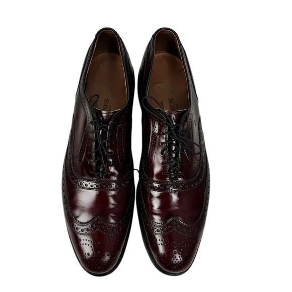 Allen Edmonds  MCALLISTER Mens 11 A Wingtip Oxfords Brown Red Made In USA