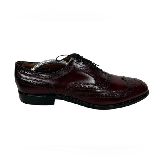 Allen Edmonds  MCALLISTER Mens 11 A Wingtip Oxfords Brown Red Made In USA