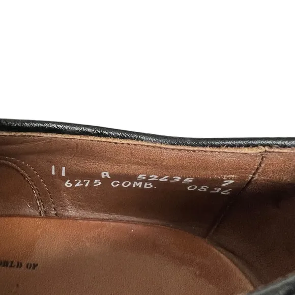 Allen Edmonds  MCALLISTER Mens 11 A Wingtip Oxfords Brown Red Made In USA