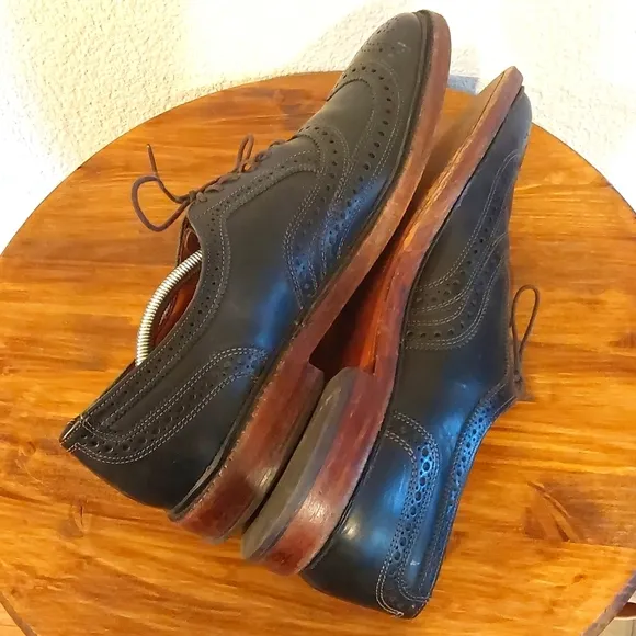 Allen Edmonds McTavish Black Wingtip Leather Oxford Brogues Dress Shoes Sz.12